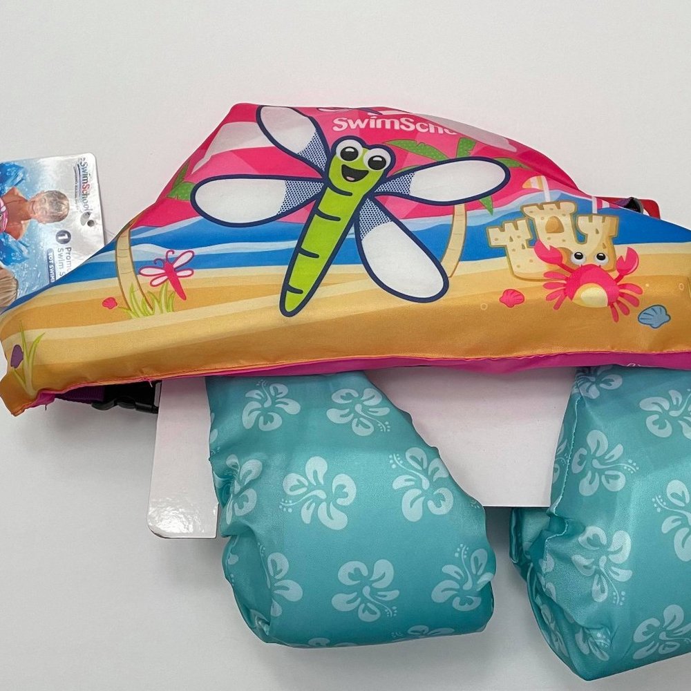 NWT- Swim School Grow With Me 2 in 1 Swim Trainer 4-6 Y